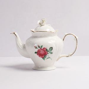 Service à thé et tasses en porcelaine à motifs de roses européennes à bas prix - Product Image 6
