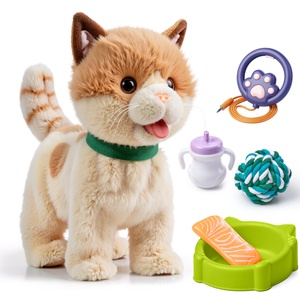 Giocattoli Elettrici per Bambini a Forma di Gatto in Peluche Tumama, Giocattoli Interattivi a Batteria, Gattino Musicale Imbottito per Accompagnare i Bambini - Product Image 1