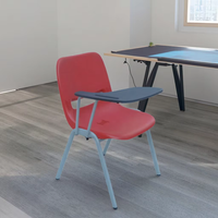 Chaise pliante mobile en plastique conçue sur mesure de haute qualité pour la formation et l'étude de style moderne