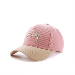 Casquette de baseball en velours côtelé personnalisée à 6 panneaux, style vintage de haute qualité, logo brodé en 3D pour femmes et hommes - Product Image 2