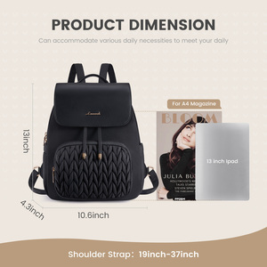 LOVEVOOK Nueva <span class=keywords><strong>Mochila</strong></span> Pequeña de Moda para Mujer, para Adolescentes, Informal, Ligera, Convertible, <span class=keywords><strong>Mini</strong></span> <span class=keywords><strong>Mochila</strong></span> Escolar para Mujer - Product Image 2