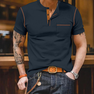 Polo para Hombre de Manga Corta, Transpirable, con Bolsillo, Tela Delgada, Ropa Casual, Tallas Grandes Disponibles - Product Image 3