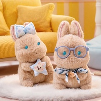 Boneka Hewan Zoe Plush, Kelinci Bergaya Pastoral Beraroma Mink Cashmere, Super Lembut