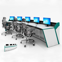 Console de bureau ergonomique personnalisée, centre de commande, salle de surveillance