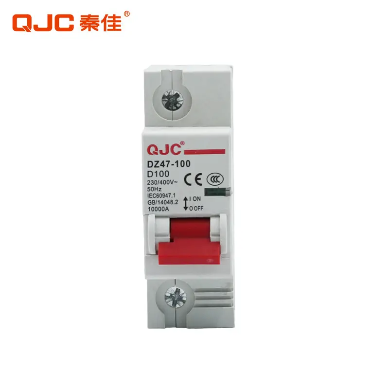 QJC Single Pole AC 230V/415V DC se puede personalizar Disyuntor de alta segmentación 20 Amp MCB precio 32a MCB precio