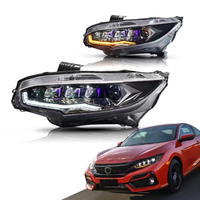 Pour Honda pour Civic 10th Gen 2016-2021 phare LED lampe 6000K 10000 Lumens feux diurnes Smart LED DRL 12V