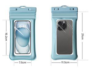 Bolsa <span class=keywords><strong>de</strong></span> teléfono impermeable inflable <span class=keywords><strong>de</strong></span> doble <span class=keywords><strong>seguro</strong></span> con tira <span class=keywords><strong>de</strong></span> sellado TPU Airbags flotantes al aire libre deportes acuáticos bolsa <span class=keywords><strong>de</strong></span> teléfono celular - Product Image 3