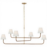 Lustre suspendu moderne de luxe pour plafond haut, taille moyenne, LED, finition dorée, blanc chaud, faisceau 360°, acier, alabâtre, garantie 3 ans