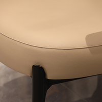 Fauteuil d'appoint moderne en bois massif, fauteuil de loisirs rembourré, chaise d'appoint minimaliste pour salon