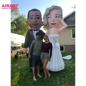 Custom Wedding Decoration Characters Inflatable Bride And Groom Characters