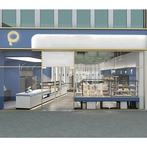 Arredamento <span class=keywords><strong>Moderno</strong></span> per Caffetteria Bancone Bar in Legno Chiosco per Caffè Reception Design d'Interni per Panetteria e <span class=keywords><strong>Pasticceria</strong></span> - Product Image 3