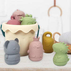 Fabricante personalizado de juguetes de baño de silicona para bebés, libres de BPA, con forma de animales, para niños. - Product Image 1
