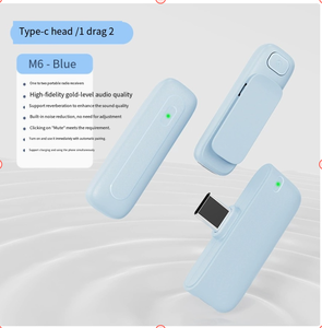 Microphone Lavalier Sans Fil <span class=keywords><strong>M6</strong></span> avec Réduction de Bruit IA et Réverbération, Microphone Spécialisé pour le Streaming <span class=keywords><strong>en</strong></span> <span class=keywords><strong>Direct</strong></span> et les Vlogs Vidéo - Product Image 4
