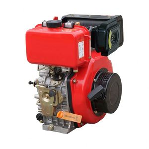 Moteur diesel monocylindre 178F refroidi par air avec démarrage au kick, composants essentiels incluant les roulements - Product Image 2