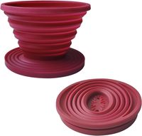 Filtre à café pliable en silicone YDS, filtre à café réutilisable en forme de cône pour la maison