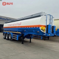 Remorque citerne à carburant en acier à 3 essieux de la marque RUYI, grande capacité personnalisée, 30 à 50 litres, remorques de camion à vendre