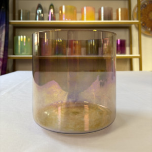Cuenco de Cristal de Cuarzo Alquímico para Terapia de Sonido, Directo de Fábrica HF, <span class=keywords><strong>Cuencos</strong></span> de Sonido de Cristal de Luz Cósmica Marrón - Product Image 1