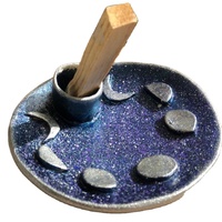 Porte-encens nordique Phases de Lune, porte-encens Palo Santo, brûleur d'encens Palo Santo
