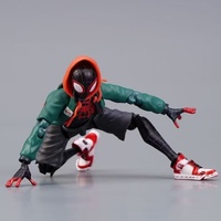 Figura de acción de Spider-Man de alta calidad, Miles Morales, de la película Spider-Man: Un Nuevo Universo, juguete de regalo con caja, figuras decorativas de escritorio.