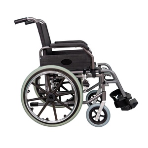 كرسي متحرك قابل للتعديل قابل للتعديل محمول يدوي لنقل سبائك الألومنيوم في المستشفى - Product Image 3