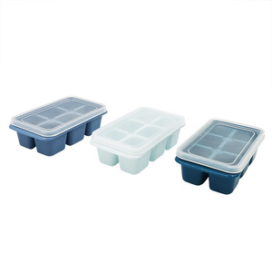 6 Compartment Ice <b>Cube</b> Mold With Lid Household Refrigerator Ice Tray For Family Use Freezer Safe - Product Image 5