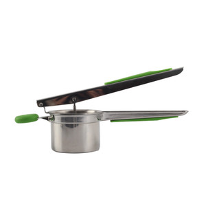 Presse-purée en acier inoxydable WELLWAY pour pommes de terre consistantes Presse-purée en métal - Product Image 2