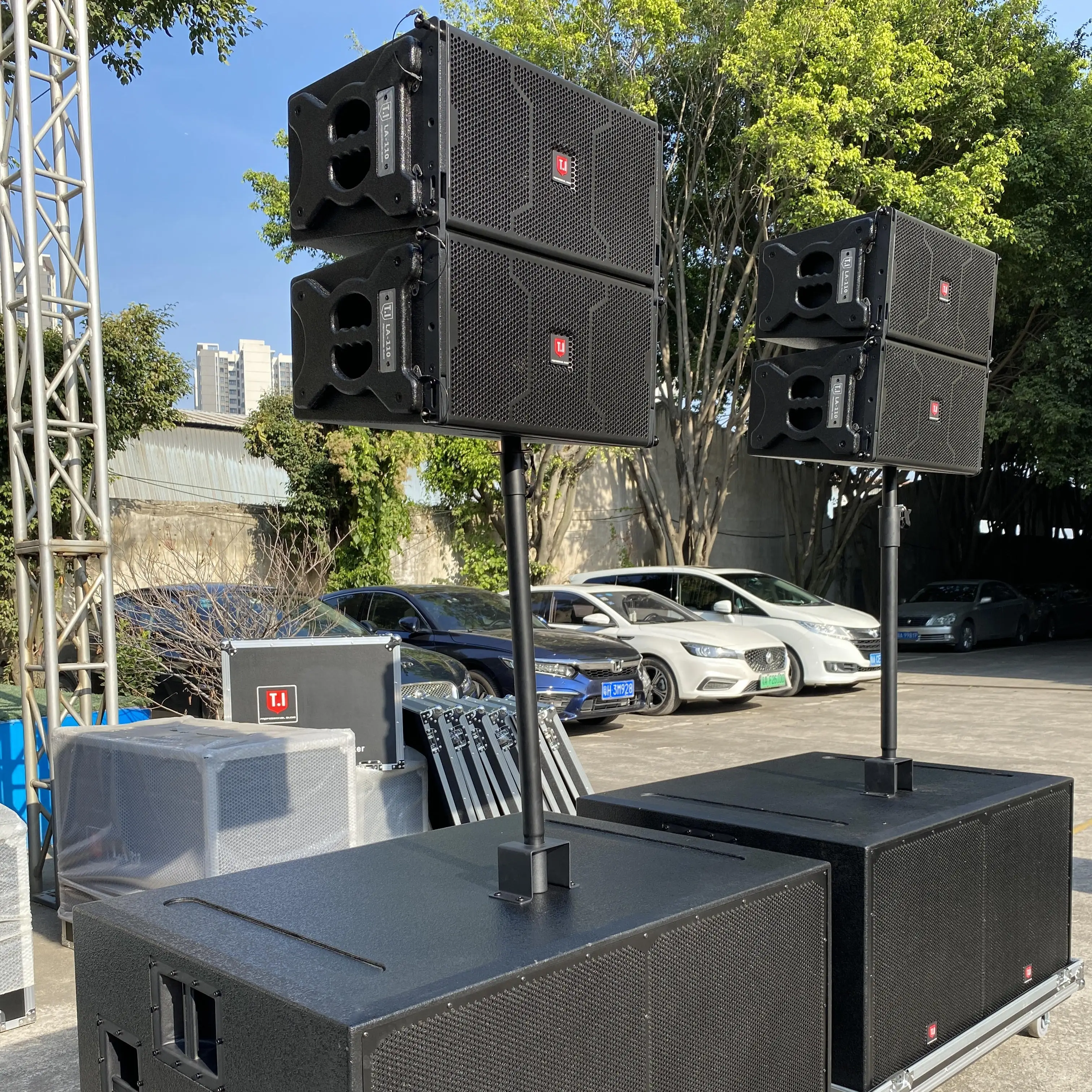 LA-110 Suara Kuat, Perlengkapan Suara Sistem Suara Line Array/Amplifier/Speaker Audio Profesional