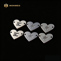 HONMEO Fabricant en gros d'étiquettes métalliques pour vêtements, logo en métal, étiquette en alliage de zinc pour jeans, étiquette métallique personnalisée