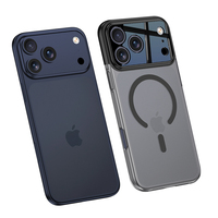 Coque de téléphone translucide magnétique ultra mince Ckk pour iphone 17 pro max Protection de caméra de charge sans fil antichoc et jaunissante
