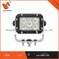 Lampes de travail LED pour camions tout-terrain, remorques, véhicules de transport, éclairage de chantier, lampes minières 50W 12-36V DC 6000