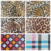 Cuir PVC gaufré de luxe de 0,7 mm, tissu imprimé de designer, impression personnalisée, simili cuir imperméable pour sacs à bagages
