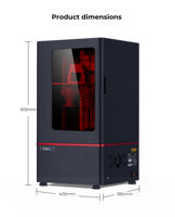 Impresora 3D LCD de Grado Industrial de 13.6 Pulgadas, Impresora de Resina 3D para Modelos de Esculturas, Personajes de Anime y Dibujos Animados