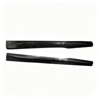 Extensions de jupes latérales en fibre de carbone véritable style PSM pour BMW F82 F83 M4 Série 4 2014-2019, séparateur de pare-chocs latéral, kit carrosserie