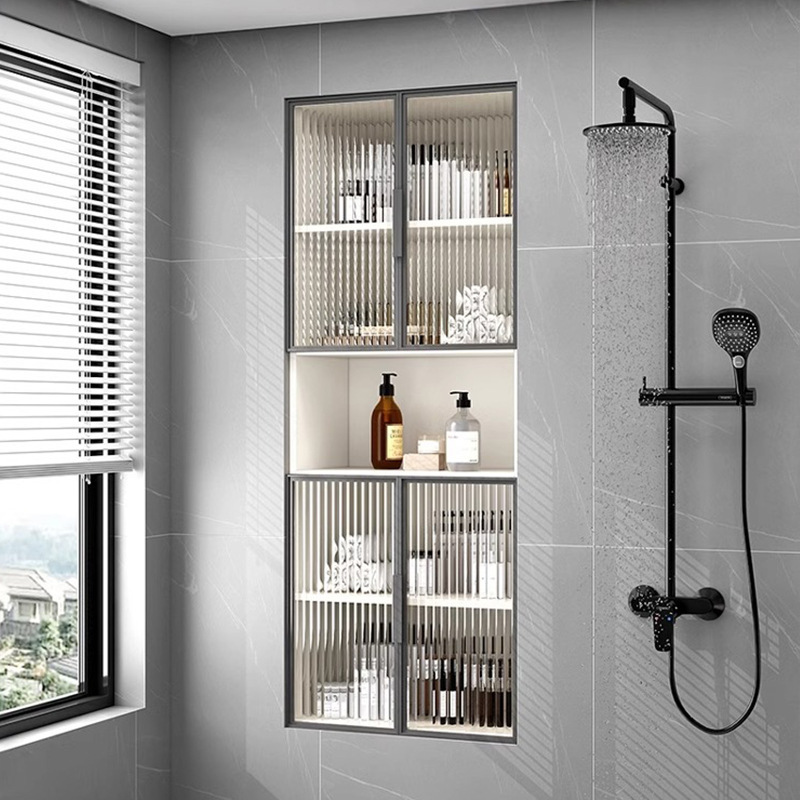 Elegante nicho blanco de cinco capas/cuatro capas de doble puerta