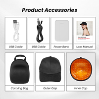 IDEATHERAPY - Sensores Inteligentes para el Cabello, Lámpara de Terapia Infrarroja, Luz LED, Gorro de Terapia de Luz Roja, Gorra de Terapia de Luz Roja para la Salud