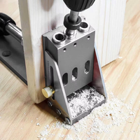 Outil de forage de gabarit de trou de poche réglable Portable bricolage menuiserie cadeau localisateur de trou pour pièces de machines à bois