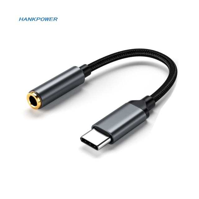 High Quality Nylon Braided USB C to 3.5mm Headphone Adapter AUX Type C Jack Earphone Audio Cable