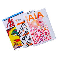 Carpeta de Archivos Personalizada con Impresión a Todo Color, Tamaño A4, Forma de L, PP Impermeable, Ecológica, Grosor de 20 C, para Uso en Oficina y Escuela
