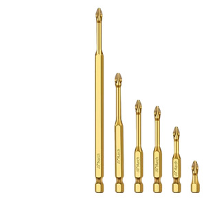 Gold Cross <b>Bit</b> Set 100 Mm S2 Steel Magnetic Hex Shank For Electric <b>Drill</b> - Product Image 2