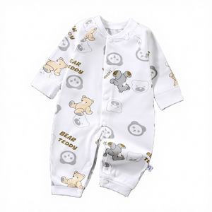 เสื้อผ้าเด็กแรกเกิดผ้าฝ้าย 100% แขนยาวฤดูใบไม้ผลิฤดูร้อนน่ารักการ์ตูนปุ่มสแน็ปปิด HENG SONG ทารกหญิงจั๊มสูทเต็มตัว - Product Image 4