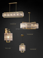 Lustre de salon en cristal de cuivre JYLIGHTING, luminaire de plafond au design moderne, décoration de luxe, luminaires modernes pour la maison