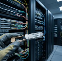 Module émetteur-récepteur optique QSFP-100G-SR4-S 100GBASE-SR4 850nm 100m SC MMF Connecteur fibre optique Marque CETEN/OEM Garantie 3-5 ans