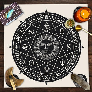 Гадание Таро скатерть алтарь Таро ткань языческое колесо года астрологическая ткань Таро для настольной игры - Product Image 4