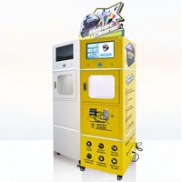 Máquina expendedora de limpieza de cascos, máquina portátil de lavado de cascos para tienda de motocicletas, limpieza de autoservicio