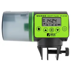 200ml automatischer Fischfutter automat für Aquarium Aquarium Auto Feeder mit Timer Haustier fütterung spender LCD zeigt Fischfutter automat an