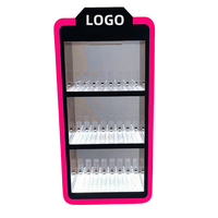 Présentoir à cigarettes verrouillable personnalisé pour vente au détail, étagère en acrylique à led pour tabac à fumer