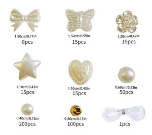Perles de taille en dentelle française perlée pour mariage, fête, bricolage, perles artificielles - Product Image 4