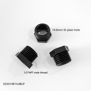 ข้อต่อเกลียวนอก 1/4-18 NPT BSPT UNF M G 1/2 3/4  แบบปลั๊กปลายเกลียว สำหรับสูบน้ำมัน น้ำ ลม  ข้อต่อหกเหลี่ยมสำหรับท่อพลาสติก PP - Product Image 3