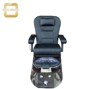 Chaise de pédicure noire avec chaise de pédicure Kenmisc Spa pour chaise de pédicure hydraulique - Product Image 2