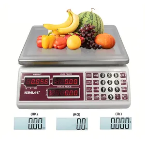 Balança eletrônica de preço de precisão, 30kg, precisão, medição digital, pesagem, computação, frutas, balança eletrônica